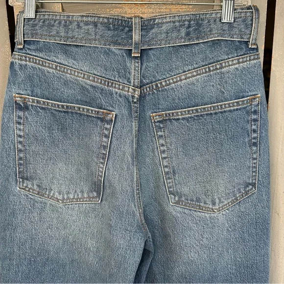 Reformation Dree Belted Baggy Wide Leg Jeans Sz 27 - Picture 13 of 15